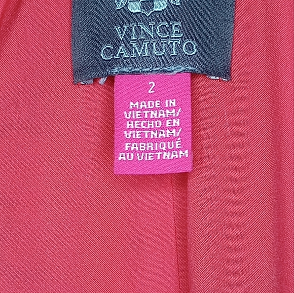 Vince Camuto Women Dress V-Neck Mixed Florals Lined Long Sleeves Gold Buttons 2 - Picture 13 of 17